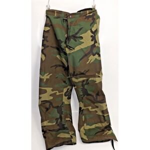 USGI ECECS Woodland Camo Rain pant - COLD WEATHER GORTEX trouser - SMALL REGULAR